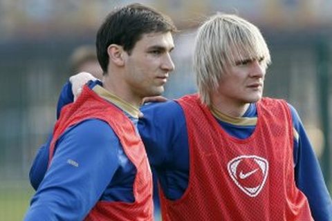 Ivanovic i Krasic na treningu u Juznoj Africi