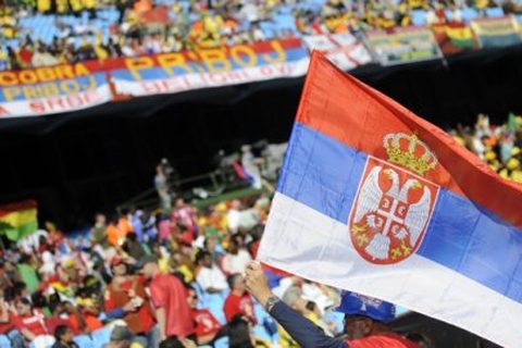 Slike sa utakmice Srbija-Gana