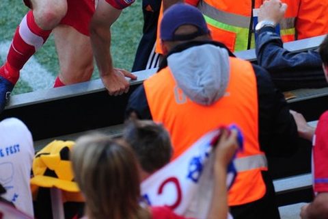 Momenat za istoriju: Milan Jovanović postiže gol u meču protiv Nemačke