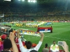 Atmosfera na stadionu u Nelspruit dok se svira Srpska himna, utakmica Srbija-Australija