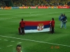 srpska zastava tokom utakmice srbija-australija