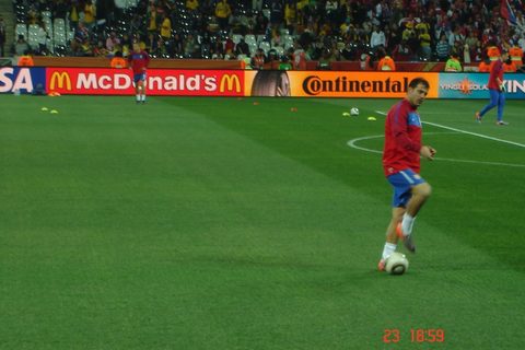 Dejan Stankovic pred pocetka utakmice Srbija-Australija