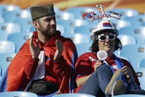 Srbija-Gana 0-1 - slike navijaca