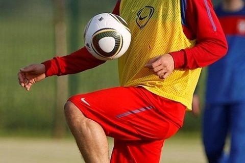 Nemanja Vidić na treningu