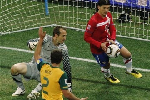 South Africa Soccer WCup Australia Serbia