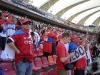 Navijaci Srbije na tribinama stadiona u Port Elizabet - Srbija-Nemacka